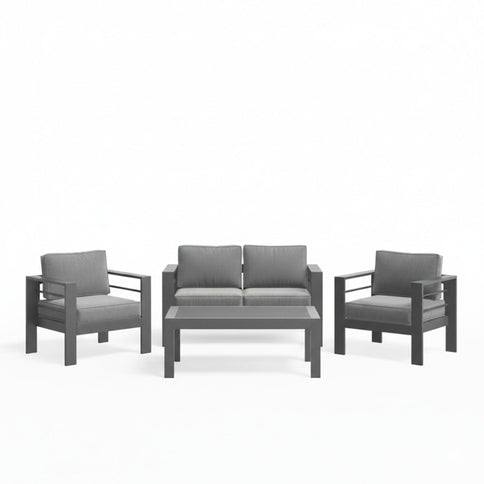 Outdoor Patio Set All-Weather With Thick Cushions