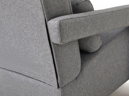 Modern Upholstered Accent Chair, Comfortable Fabric With A Pillow For Living Room