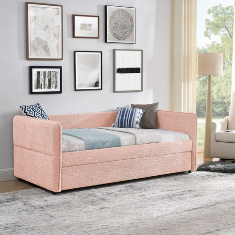 Upholstered Daybed With Pop Up Trundle