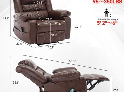 Breathable Massage Recliner Manual Chair