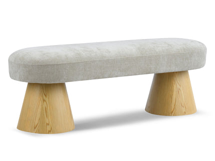 Upholstered Dining Bench - Oatmeal