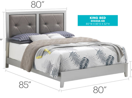 Padded Headboard Bed