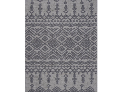 Guros - 6' X 9' Traditional Indoor / Outdoor Area Rug - White / Gray