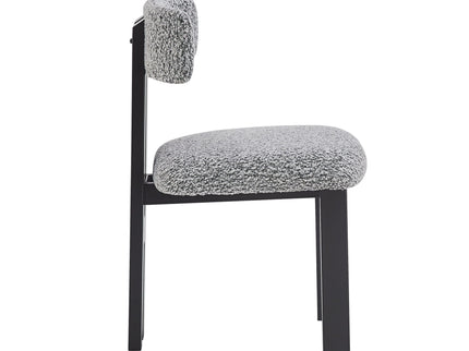 Modern Upholstered Armless Dining Chairs With Metal Legs