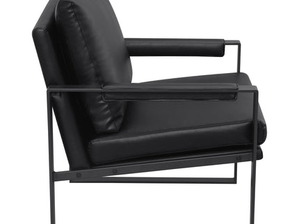 Goldbriar - Upholstered Track Arm Accent Chair - Black