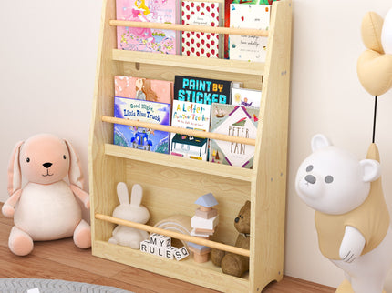 3 Tier Book Shelf, Compact Storage For Bedrooms