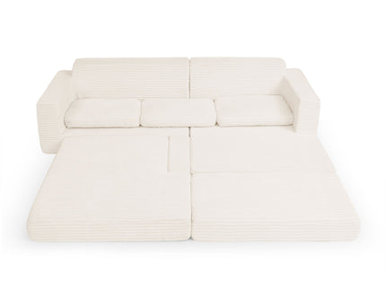 Modern Minimalist L Shape Modular Sectional Sofa, Couch