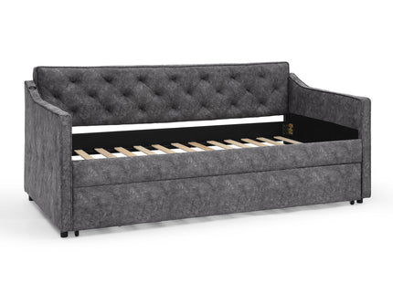 Daybed With Pop Up Trundle And USB Charging Armrest