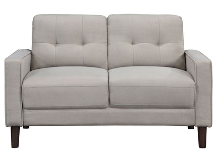 Harvey - 2 Piece Upholstered Tufted Sofa Set - Beige