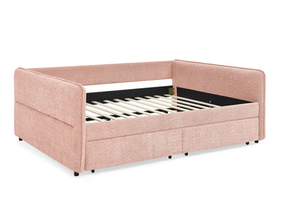 Upholstered Daybed & 2 Drawers