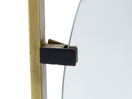 Poppy Mirror With Metal Frame Contemporary Design For Bathroom, Entryway Wall Decor