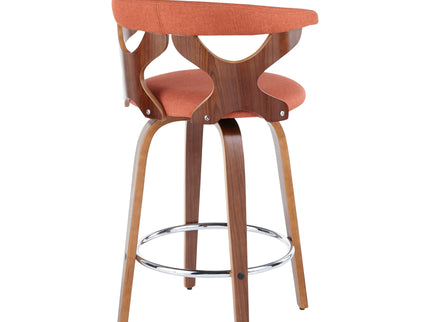 Gardenia - Mid Century Modern Fixed Height Counter Stool With Swivel (Set of 2)