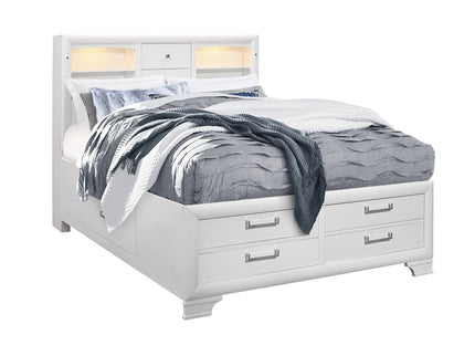 Civic - 5 Piece Storage Bedroom Set With Bookcase Headboard
