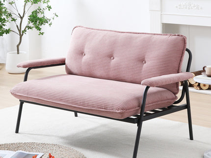 Modern Metal Frame Sofa With Sponge Filling For Compact Spaces And Versatile Use