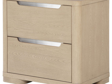 Mirador - 2 Drawer Nightstand Bedside Table - Natural