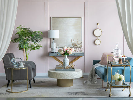 2 Circle Mirrors For Wall Decor, Unique Contemporary Wall Mirror For Living Room Bedroom Entryway - Gold