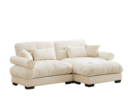 Super Comfort Oversized Modular Sectional Sofa With Movable Ottoman