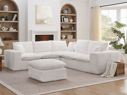 Sectional Sofa With Moveable Ottoman