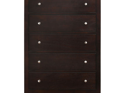 Payton - 5 Drawer - Cappuccino