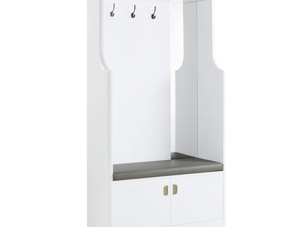 Buck II - High Gloss Hall Tree - White