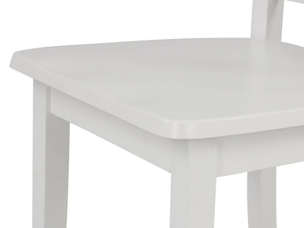 5 Pieces Dining Table And Chairs Set For 4 Persons, Kitchen Room Solid Wood Table With 4 Chairs