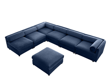 Modern Modular Sectional Sofa With Storag, Contemporary Cylindrical Design