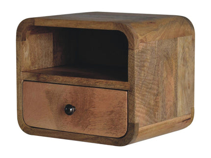 Curved Upper Slot Floating Nightstand