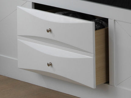 Modern Design Storage Bed With Bookcase Headboard