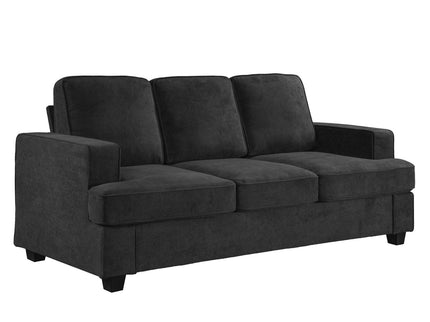 Modern Sofa, Comfortable 3 Seater Couch With Deep Seating, Loose Back Cushions, Wide Arms