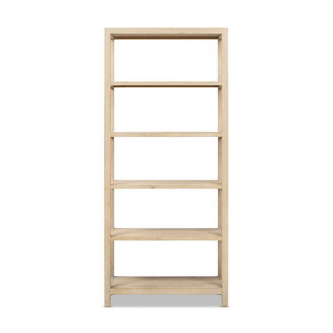 Ellis - 5 Shelf Open Frame Bookcase - Natural