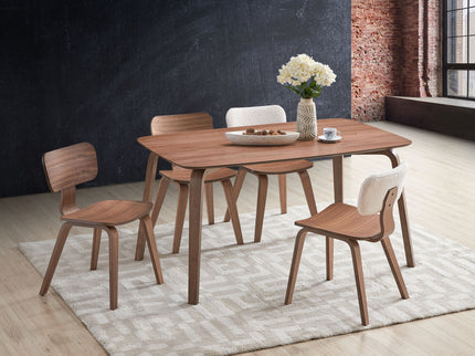 Casson - 5 Piece Dining Room Set - Walnut