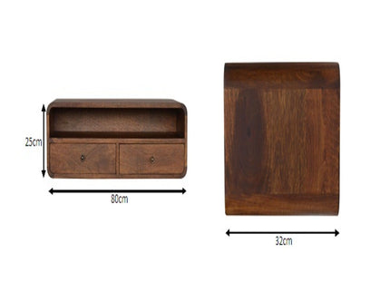 Floating Open Console - Chestnut