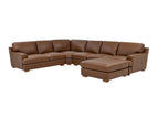Dark Brown / 2 Pc. Sectional Sofa, Ottoman