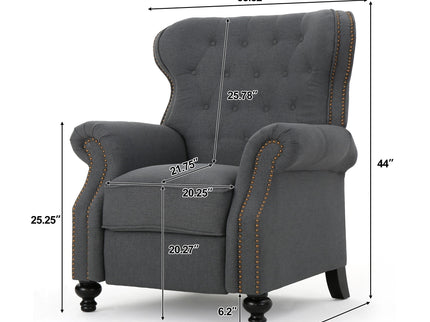 Modern Manual Push Back Recliner Chair