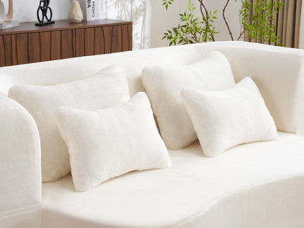Modern Floor Sofa With 4 Pillows