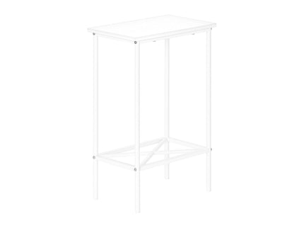 Accent Side Table, Narrow, Small, 2 Tier, Contemporary & Modern