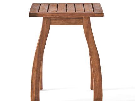Kinesis - Outdoor Side Table With Slatted Top And Wood Frame