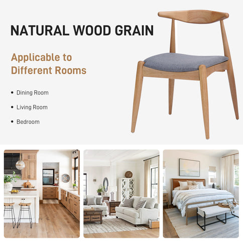 5 Piece Dining Set With Upholstered Chairs