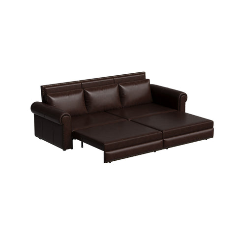 Chesterfield Sofa & Pull Out Bed
