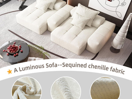 Modern Oversized Diy Combination Modular Sectional Sofa With Pillows