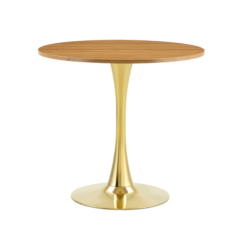 Round Dining Table With Thickened Top For Kitchen