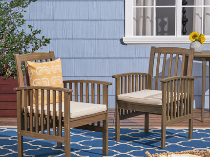 Casa - Acacia Dining Chair Set With Cushions,