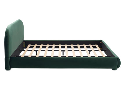 Upholstered Simple Modern Bedroom Bed With Curved Headboard