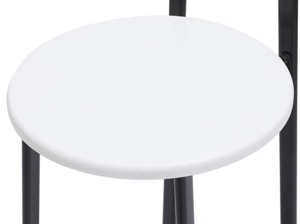 Modern Bar Stools With Backrest For Kitchen (Set of 3)