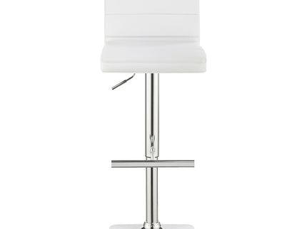 Fresco - Upholstered Adjustable Bar Stool (Set of 2) - White
