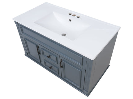 French Simple Style Wall Mounted Bathroom Cabinet With Sink