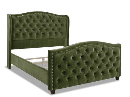 Marcella - Upholstered Shelter Headboard Bed Set