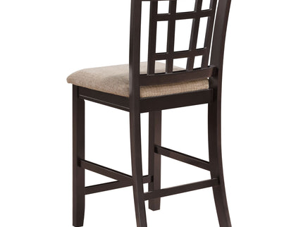 Lattice Back Counter Height Stools (Set of 2)