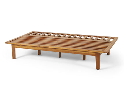 Outdoor Elegance Daybed With Convertible Design Cushion Frame - Beige