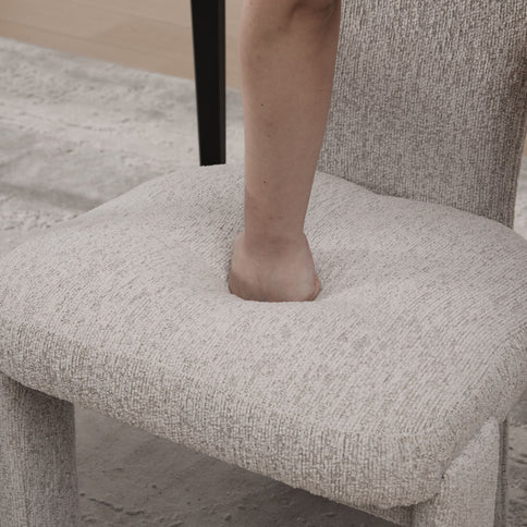Armless Curved Back Accent Chairs
